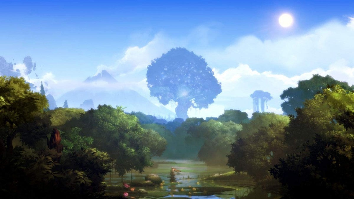 Ori and the Blind Forest Definitive Edition Nintendo Switch action-platformer Metroidvania game beautiful forest visuals spirit guardian Ori gameplay