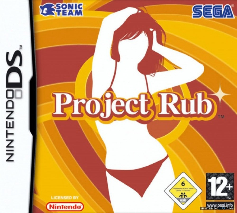 Project Rub PAL for Nintendo DS with quirky touch-based mini-game challenges front cover
