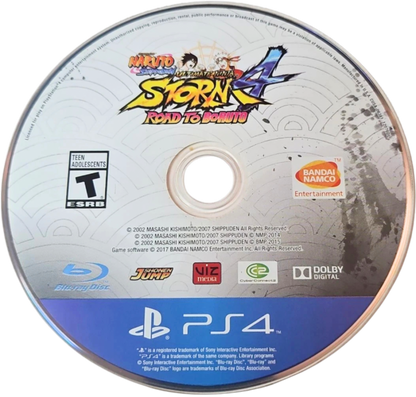 Naruto Shippuden: Ultimate Ninja Storm 4 Road to Boruto – PlayStation 4 (PS4) video game disc, anime fighting game with ninja combat and story-driven battles