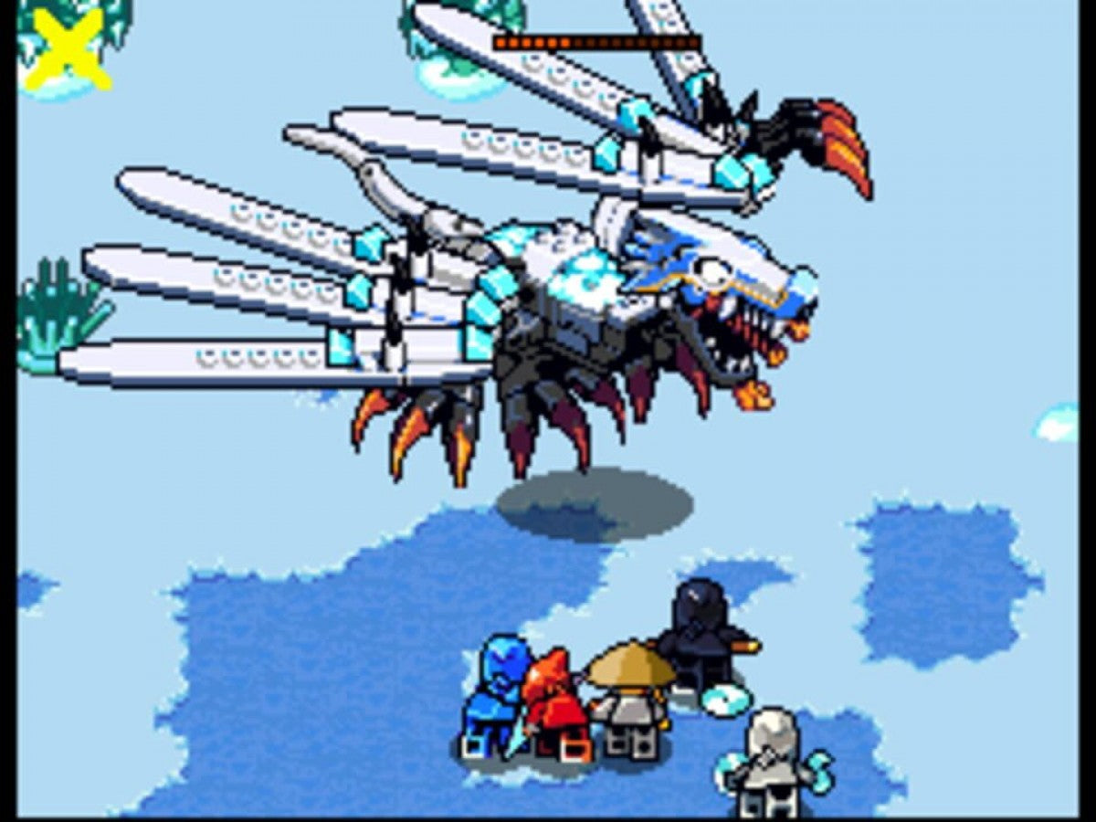 LEGO Battles Ninjago Nintendo DS game featuring real-time strategy gameplay with LEGO ninja characters screenshot