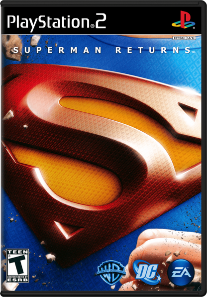 Superman Returns PlayStation 2 retro video game action adventure cover art (2006)