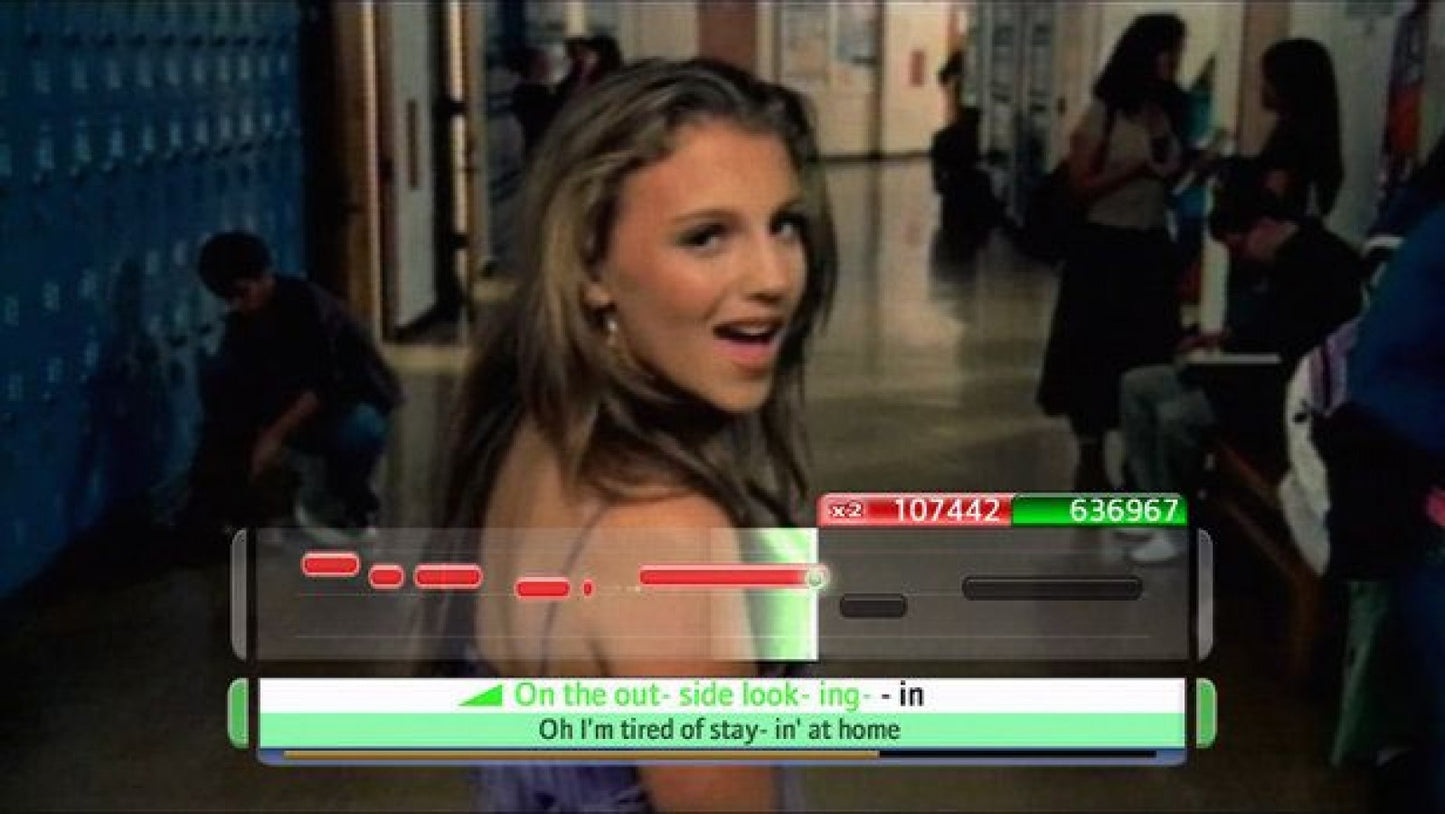 Disney Sing It gameplay for PlayStation 2 (PS2) karaoke pop music rhythm video game