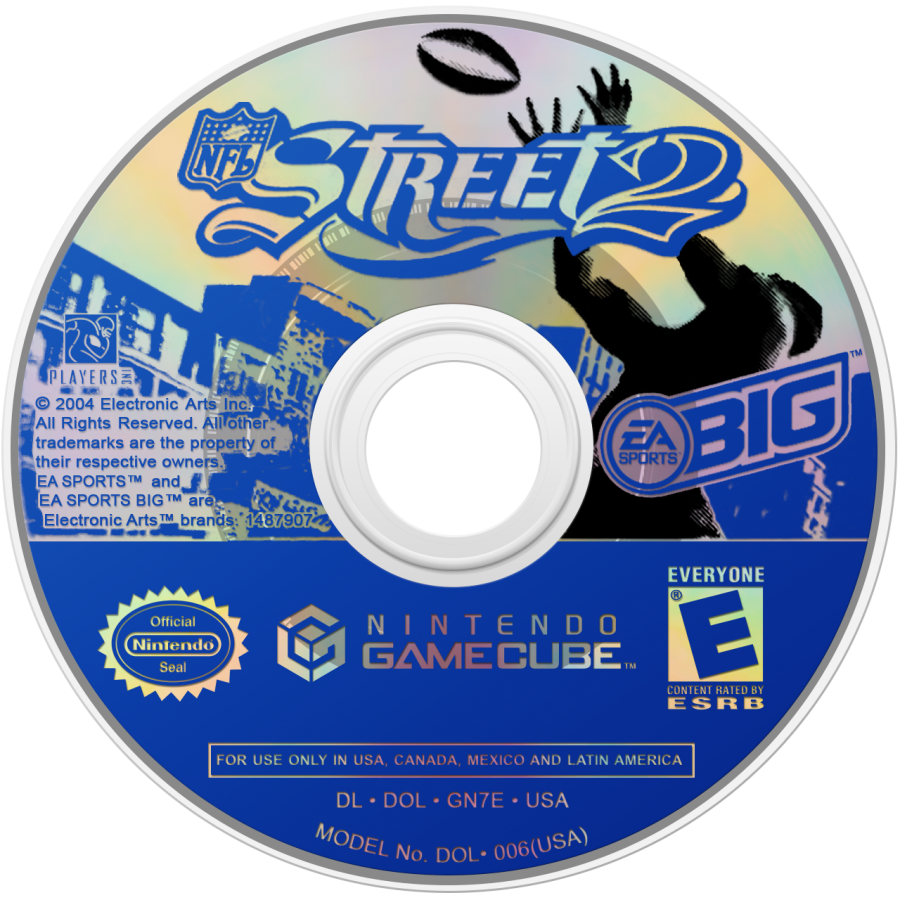 NFL Street 2 disc for Nintendo GameCube (GC) street football sports video game