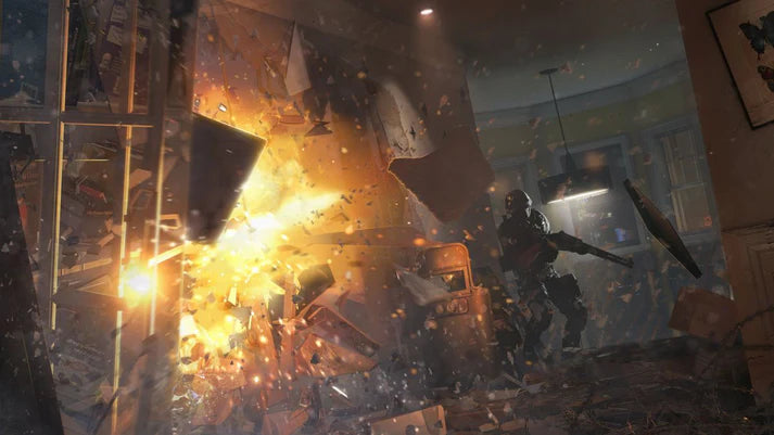 Tom Clancy's Rainbow Six Siege Advanced Edition PlayStation 4 PS4 for retro video game enthusiasts featuring tactical first person shooter gameplay team based multiplayer combat strategic planning destructible environments operator abilities competitive online matches and collectible gaming appeal gameplay  