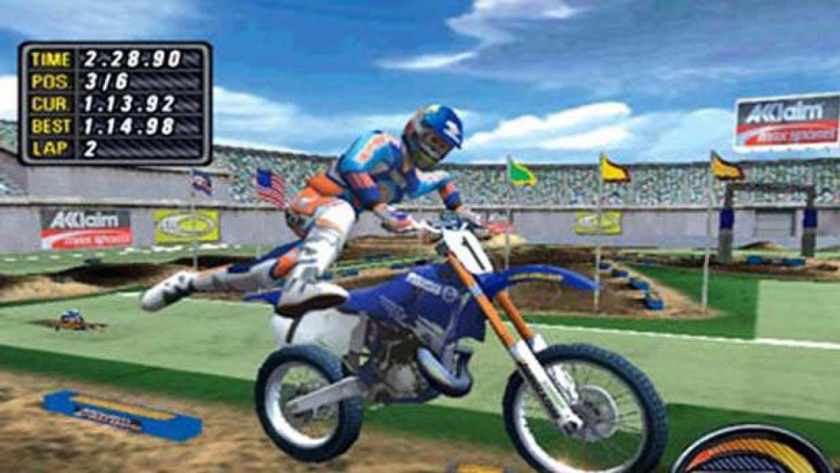 Jeremy McGrath Supercross World gameplay for Playstation 2 (PS2) video game