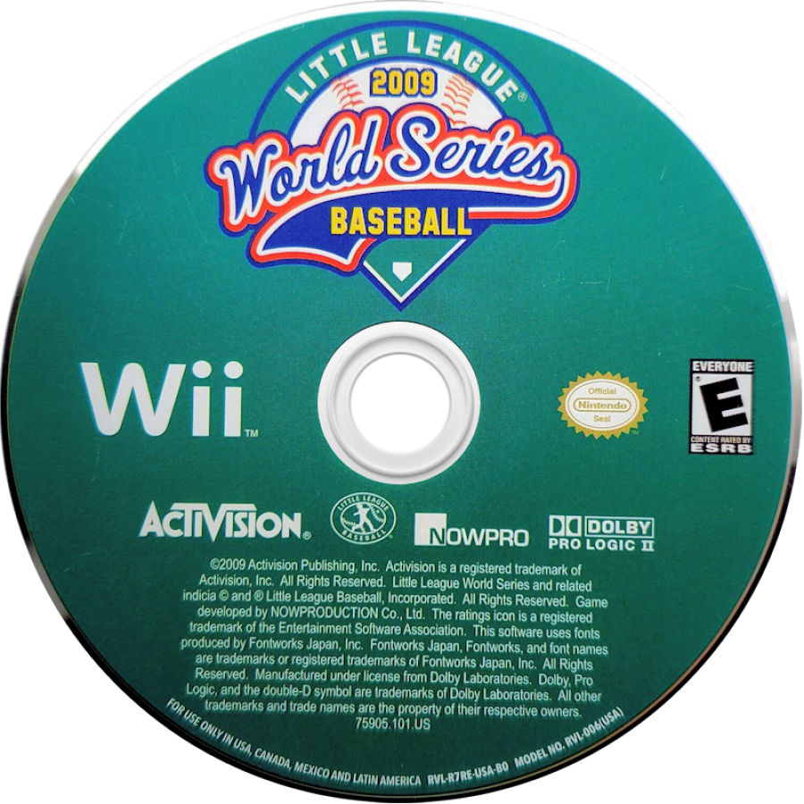 Little League World Series Baseball 2009 – Nintendo Wii (Wii) baseball sports video game disc