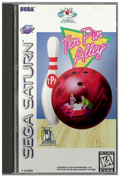 Ten Pin Alley cover art for Sega Saturn (SS) video game