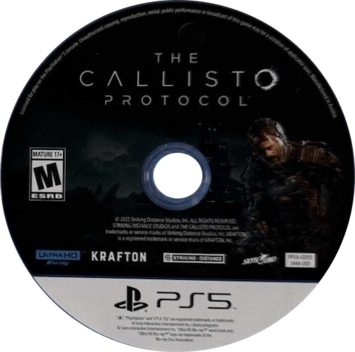 The Callisto Protocol Day One Edition inspired design featuring sci fi survival horror aesthetic dark space prison setting terrifying alien creatures atmospheric suspense brutal combat futuristic nightmare environments cinematic horror adventure presentation disc