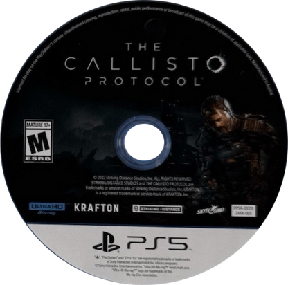 The Callisto Protocol Day One Edition inspired design featuring sci fi survival horror aesthetic dark space prison setting terrifying alien creatures atmospheric suspense brutal combat futuristic nightmare environments cinematic horror adventure presentation disc