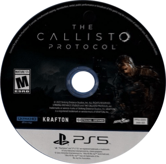 The Callisto Protocol Day One Edition inspired design featuring sci fi survival horror aesthetic dark space prison setting terrifying alien creatures atmospheric suspense brutal combat futuristic nightmare environments cinematic horror adventure presentation disc