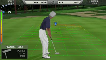 Tiger Woods PGA Tour 06 PSP gameplay for PlayStation Portable (PSP) golf sports game