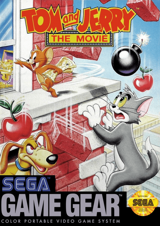 Tom and Terry the Movie cover art for SEGA Game Gear video game. 
