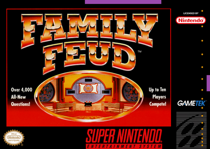 Family Feud cover art for Super Nintendo Entertainment System SNES video game