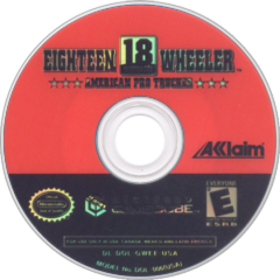 18 Wheeler: American Pro Trucker – GameCube (GC) Front Cover Disc Art