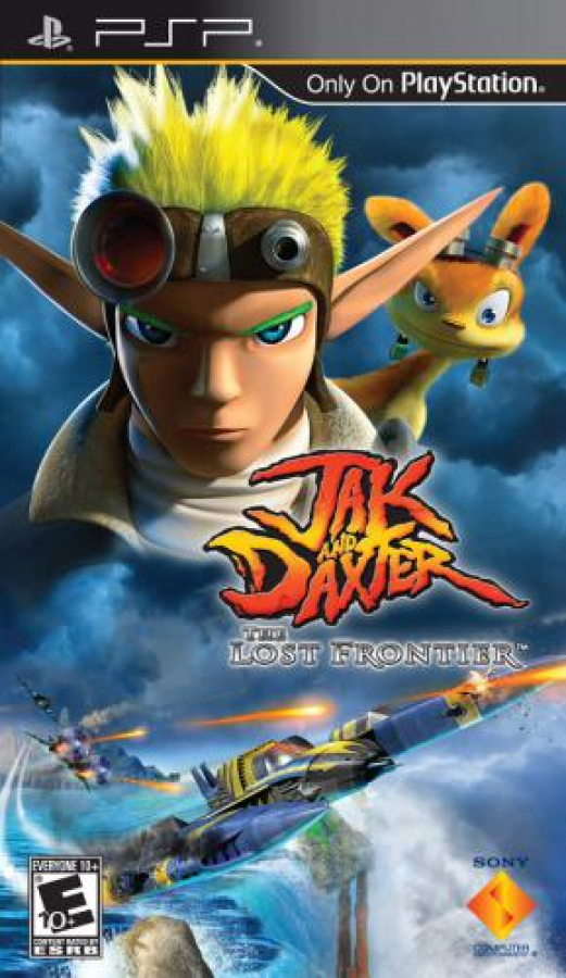 Jak and Daxter: The Lost Frontier PSP action-adventure platformer video game cover art.
