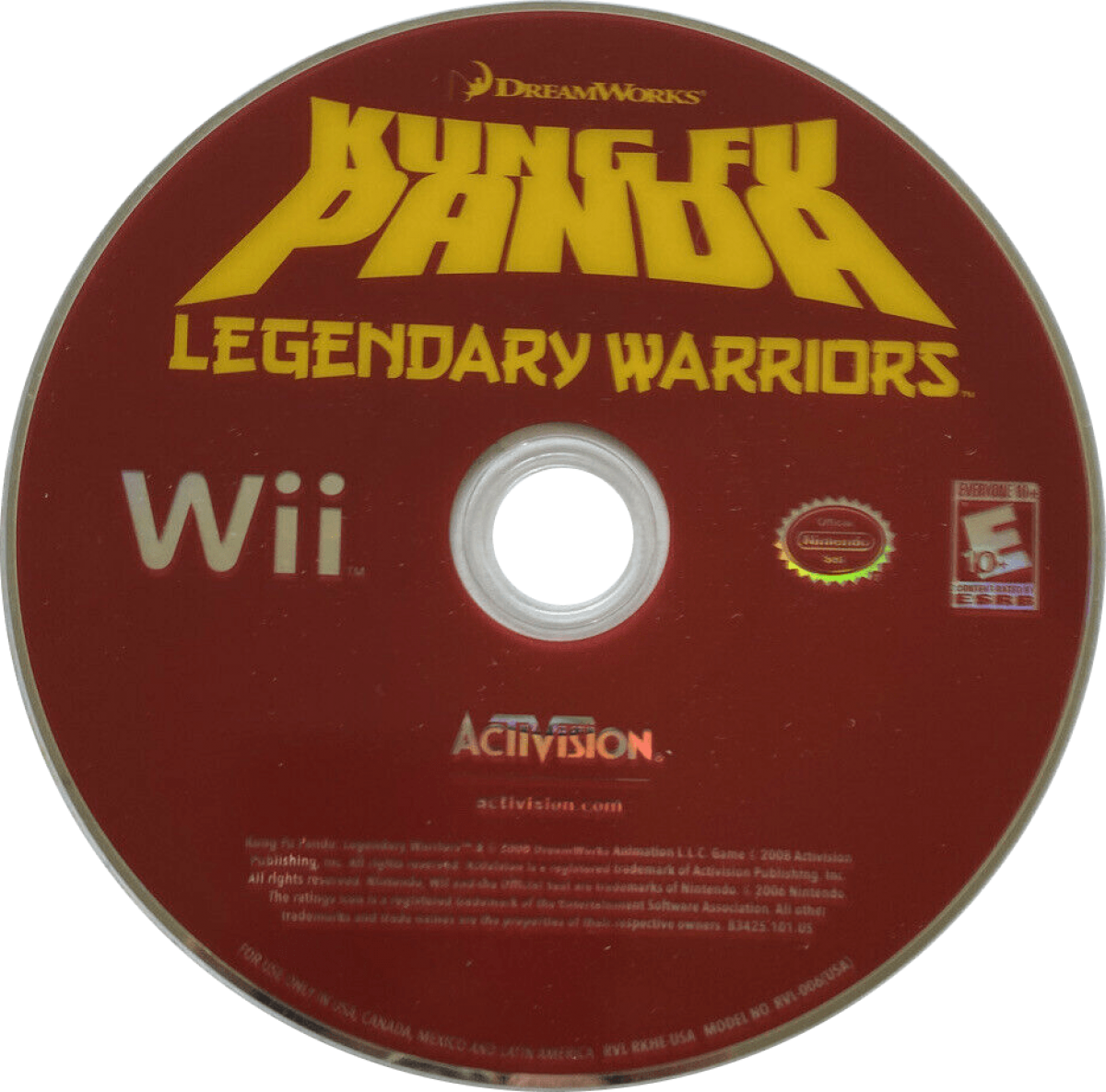 Kung Fu Panda: Legendary Warriors – Nintendo Wii (Wii) martial arts action fighting video game disc