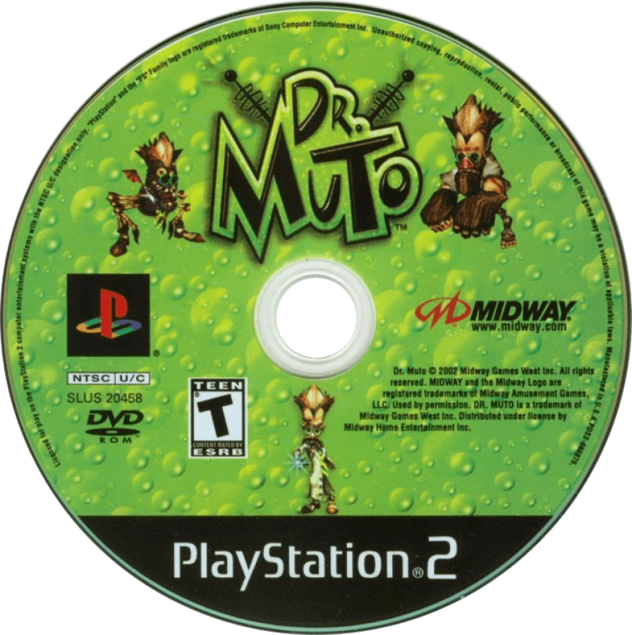 Dr Muto PlayStation 2 retro video game platformer disc (2002)