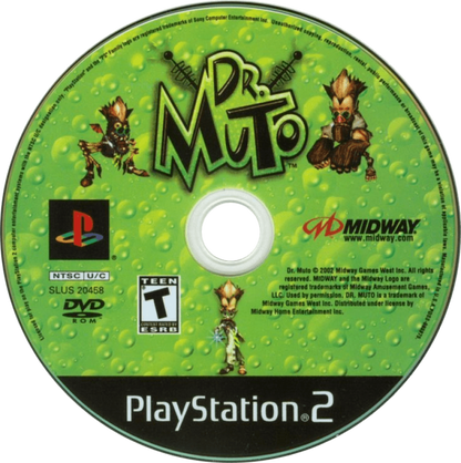 Dr Muto PlayStation 2 retro video game platformer disc (2002)