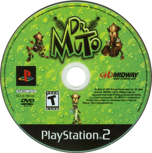 Dr Muto PlayStation 2 retro video game platformer disc (2002)