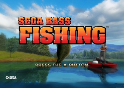 Sega Bass Fishing – Nintendo Wii (Wii) fishing simulation sports video game title screen