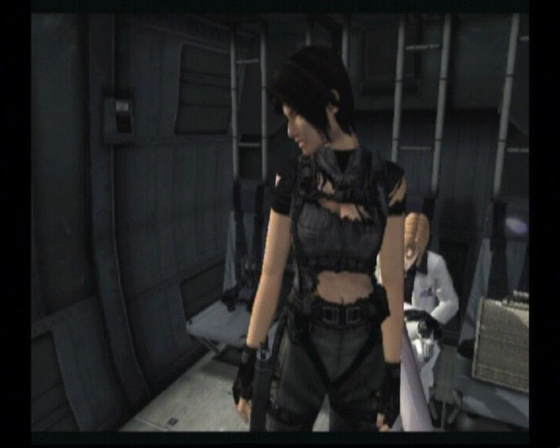 Breakdown retro Xbox video game Breakdown first person action adventure sci fi story driven combat shooter melee gameplay cinematic console title Xbox release gameplay
