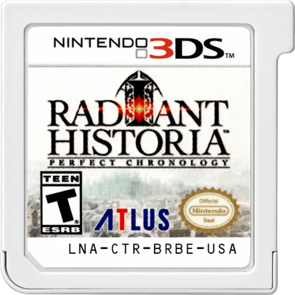 Radiant Historia: Perfect Chronology cartridge for Nintendo 3DS (3DS) role-playing video game