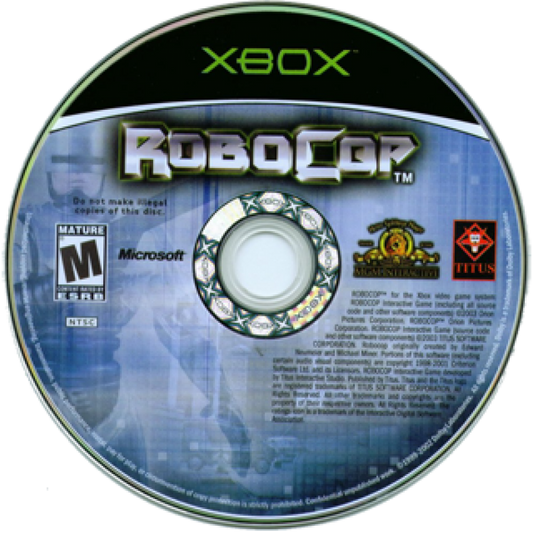 RoboCop disc for Xbox (XBOX) video game