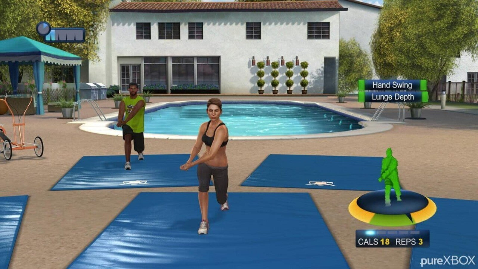Biggest Loser: Ultimate Workout for Xbox 360 with fitness training and motion-based exercise features gameplay