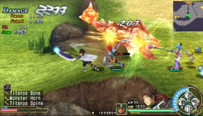 Ys Seven gameplay for PlayStation Portable (PSP) action role-playing game
