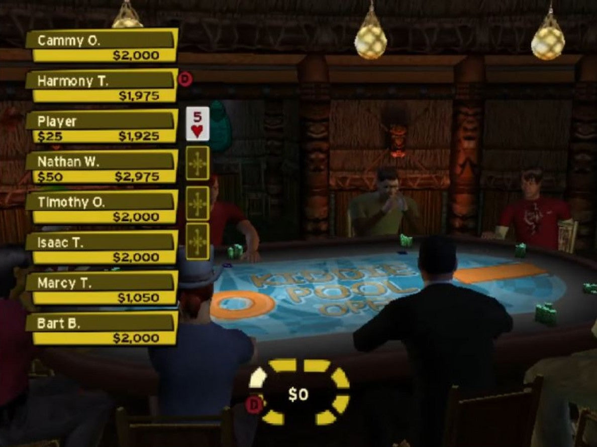 World Championship Poker: Featuring Howard Lederer – All In for PlayStation 2 poker card game featuring Texas Hold em tournaments casino style gameplay multiplayer modes career mode gameplay