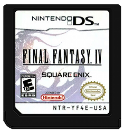 Final Fantasy IV game card art for Nintendo DS (DS) video game