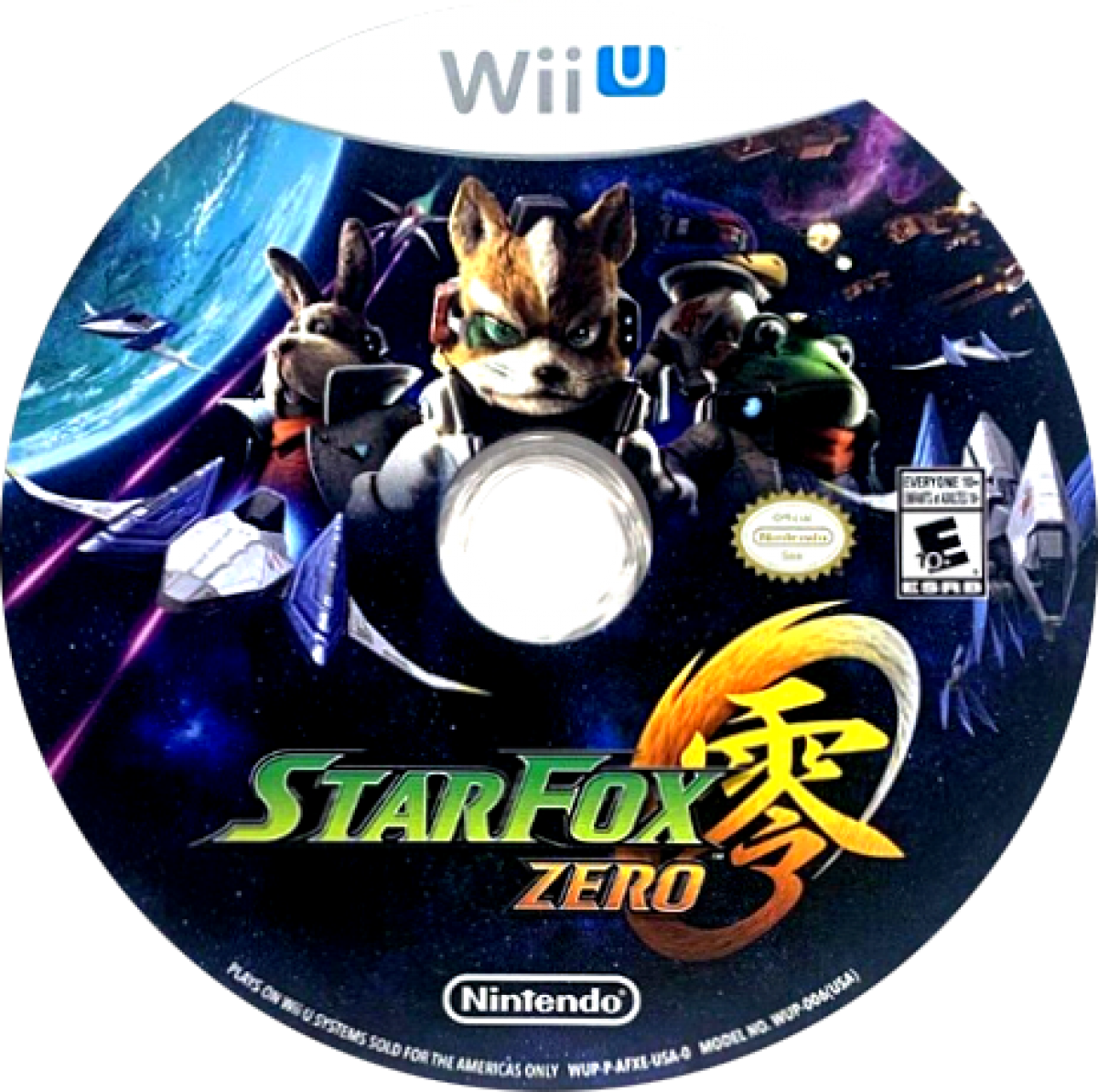 Star Fox Zero disc cover art for Nintendo WII U (WII U) video game. 