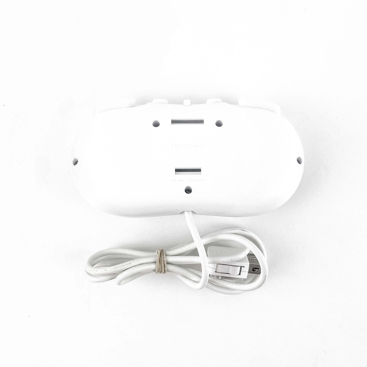 Wii Classic Controller, Nintendo Wii accessory, traditional gamepad for retro and Wii games, wired controller for console gameplay back facing