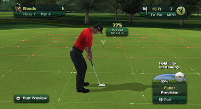 Tiger Woods PGA Tour 11 gameplay for Nintendo Wii (Wii) featuring motion‑controlled golf, Ryder Cup team play, and authentic championship courses.
