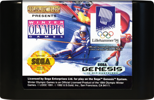 Winter Olympic Games Lillehammer 94 cartridge for Sega Genesis (GEN) video game