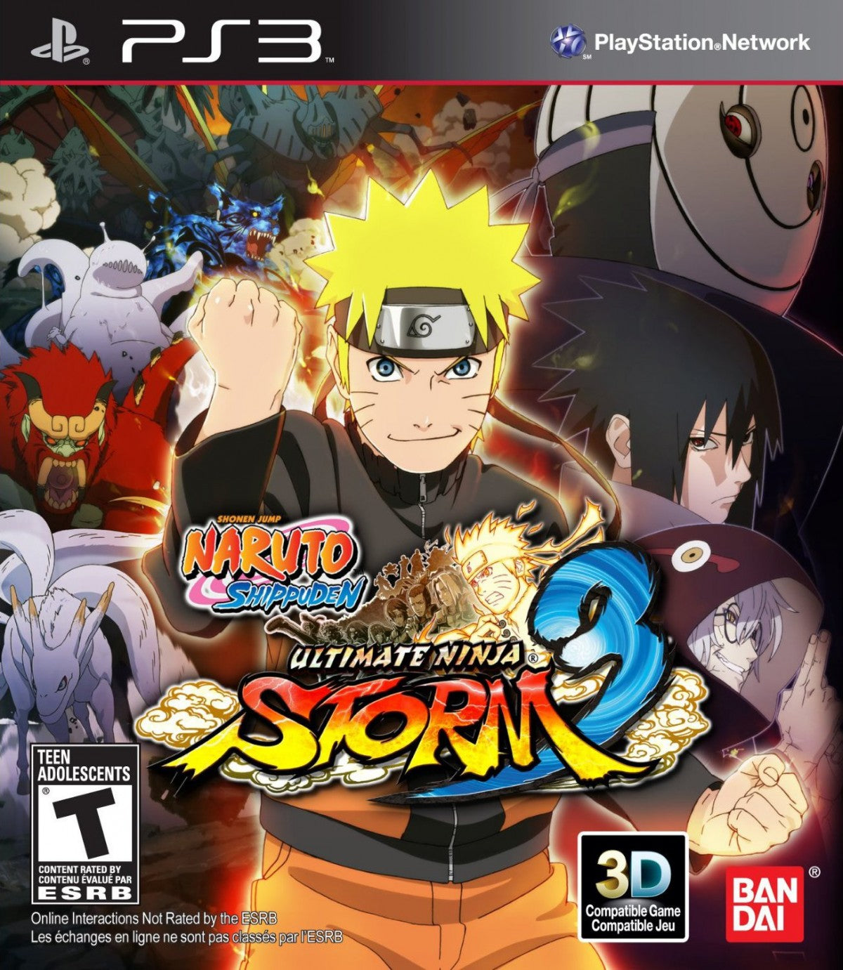 Naruto Shippuden: Ultimate Ninja Storm Full Burst PlayStation 3 PS3 video game, action fighting, anime-based combat, story-driven ninja battles, console title cover