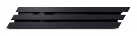 PS4 Pro Black inspired design featuring enhanced PlayStation gaming console aesthetic sleek black hardware powerful performance 4K entertainment system modern home gaming setup iconic Sony console presentation side 