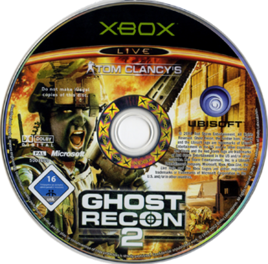 Tom Clancy's Ghost Recon 2 - 2011: Final Assault disc cover art for Xbox (XBOX) video game