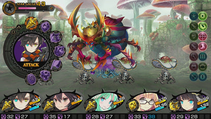Demon Gaze PlayStation Vita video game, dungeon crawler RPG, dark fantasy adventure, turn-based gameplay, handheld console title gameplay screenshot