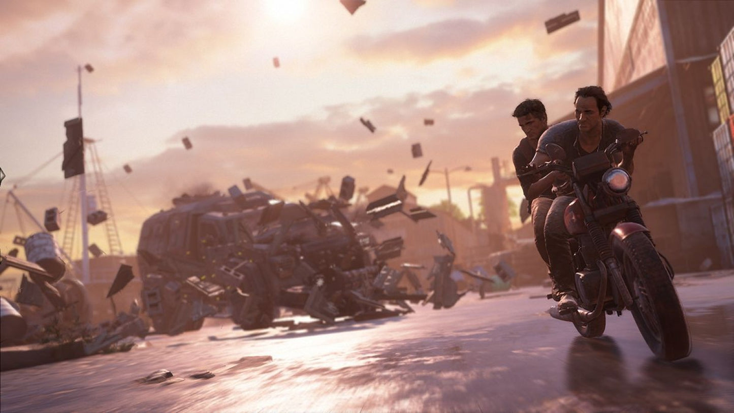 Uncharted 4: A Thief's End [Not for Resale] for PlayStation 4 (PS4) at Gamers INC, featuring Nathan Drake’s final cinematic adventure with breathtaking set pieces, refined third-person action, and a globe-trotting treasure hunt filled with puzzles, stealth, and explosive storytelling in a special retail promo edition copy gameplay screenshot