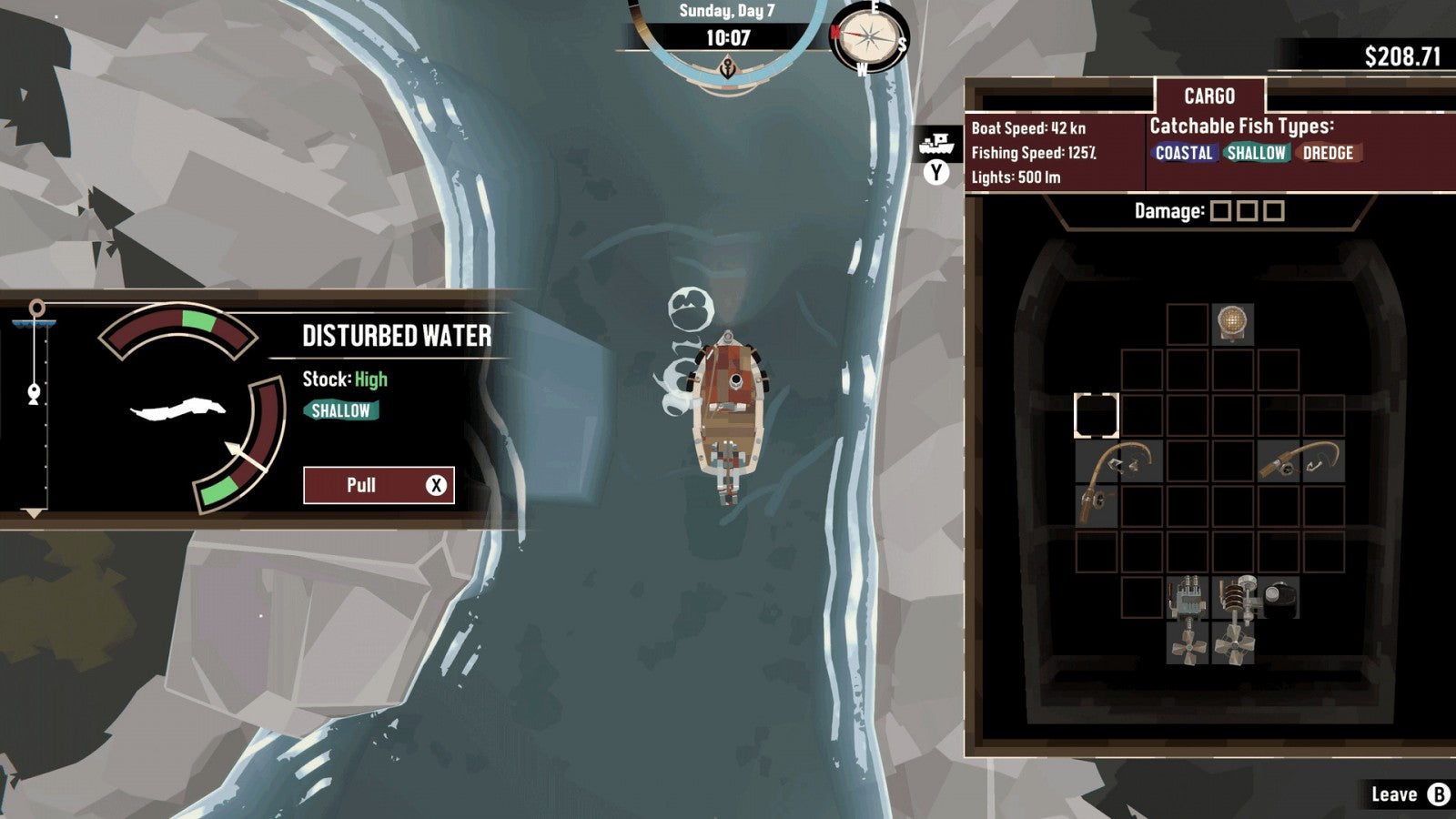Dredge Nintendo Switch inspired design featuring atmospheric fishing adventure aesthetic mysterious coastal exploration eerie maritime folklore deep sea discoveries resource management gameplay haunting ocean landscapes and supernatural mysteries presentation gameplay 