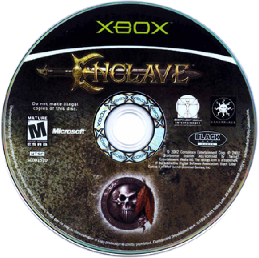 Enclave disc art for Xbox (XBOX) video game