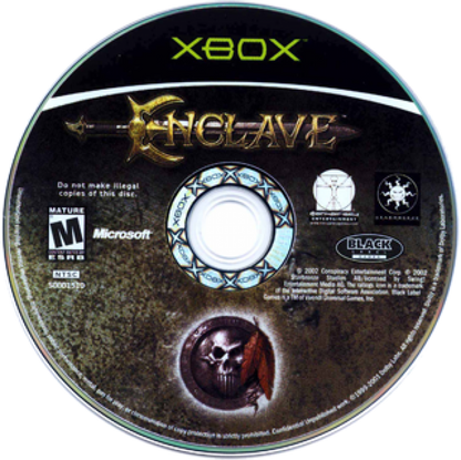 Enclave disc art for Xbox (XBOX) video game