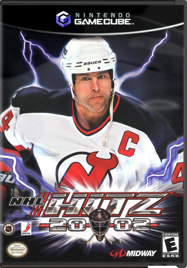 NHL Hitz 2002 cover art for GameCube (GC) video game