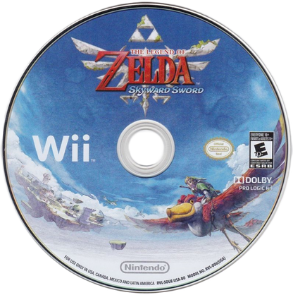 The Legend of Zelda: Skyward Sword disc art for Nintendo Wii (Wii) video game
