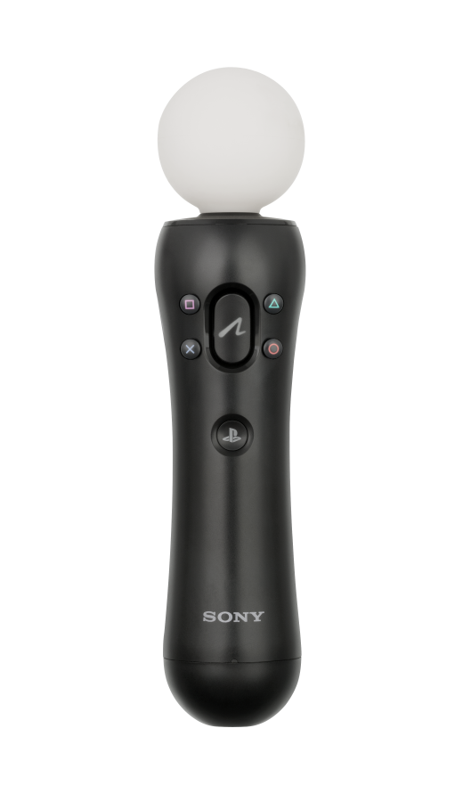 PlayStation Move Controller PlayStation 3 PS3 gaming accessory featuring motion control technology wand style controller design movement tracking buttons trigger control wireless gameplay support and classic PlayStation 3 gaming hardware retro video game collection collectible gaming accessory appeal