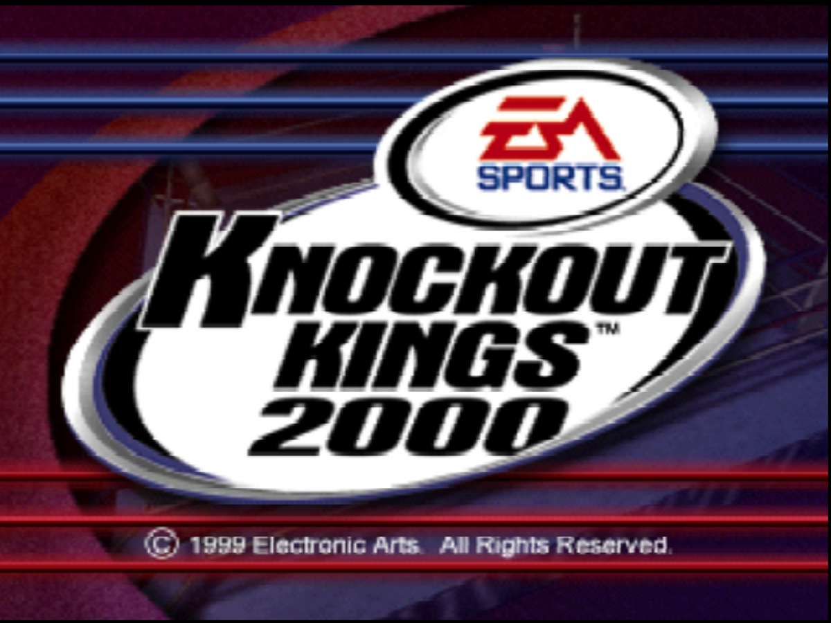 Knockout Kings 2000 game for the Nintendo 64 featuring boxing simulation gameplay with licensed fighters career mode training systems and realistic boxing matches including exhibition and championship bouts in a complete in box retail release format gameplay 
