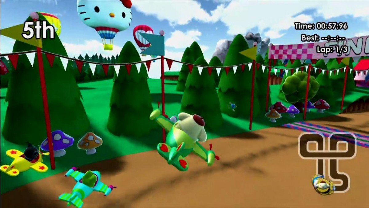 Hello Kitty Kruisers Nintendo Switch Game featuring racing gameplay with sanrio characters cover art gameplay