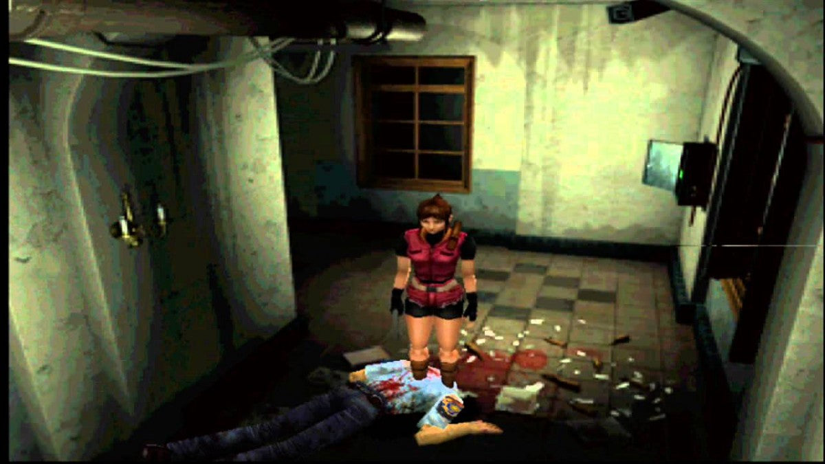 Resident Evil 2 for Nintendo GameCube survival horror game featuring Leon S Kennedy and Claire Redfield zombie outbreak Raccoon City puzzles action gameplay