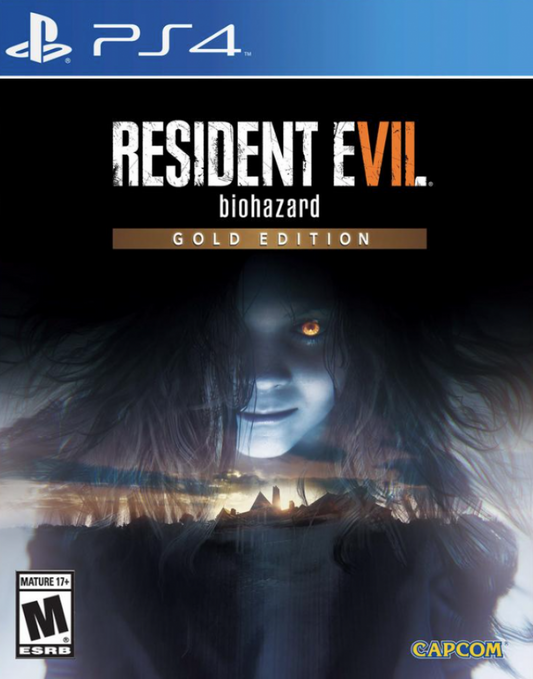 Resident Evil 7: Biohazard [Gold Edition] – PlayStation 4 (PS4) video game cover image, survival horror